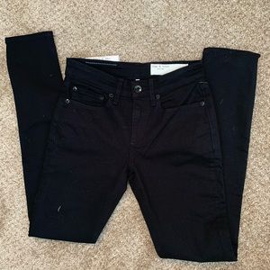 NYT $195 Rag & Bone black skinny jeans